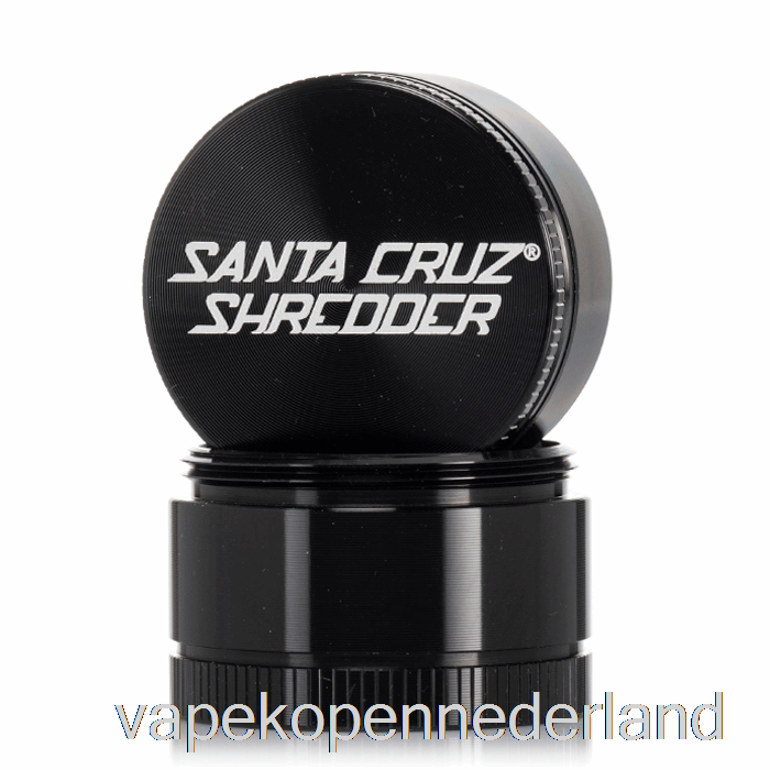 Vape Nederland Santa Cruz Versnipperaar 1,6inch Klein 3-delige Molen Zwart (40mm)